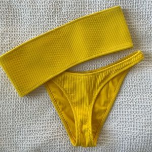 Triangl - Bandeau Yellow Bikini